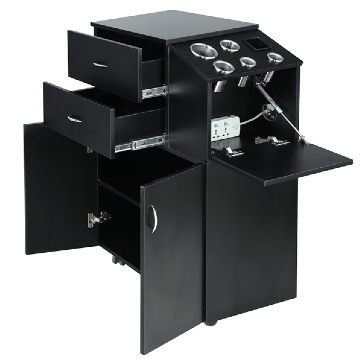 "CORIA" Salon Trolley - Black 
