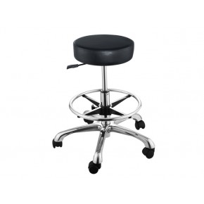 "AMY" Hair Salon Stool with Cast Alloy Base (foot-ring)