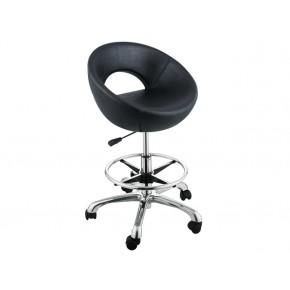 "EMILY" Salon Stool with Footrest Ring
