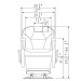 "ALEXANDER" Barber Chair with Heavy Duty Hydraulic Pump