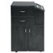 "CORIA" Salon Trolley - Black 