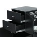 "CORIA" Salon Trolley - Black - Salon Stations, Salon Carts