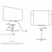 Hydraulic Chrome Base with Cover (BS-05)